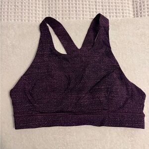 lululemon athletica Purple Sparkle Racerback Sports Bra
